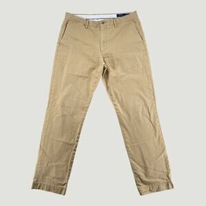 Polo Ralph Lauren Khaki Stretch Straight Fit Chino Pants Men’s 34x32